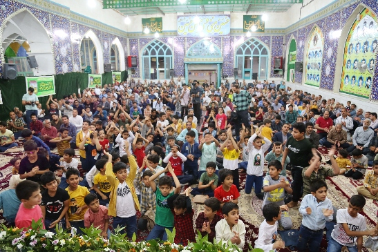 گزارش تصویری تولد امام رضا در حسنیه رضویه عباس آباد